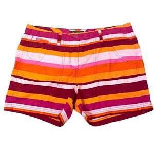 Tommy Bahama Size 12 - 5 Inch Inseam Striped Short Shorts